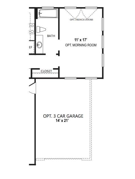 Tucker's Cove Warwick II Model Floor plan, Moyock Nc